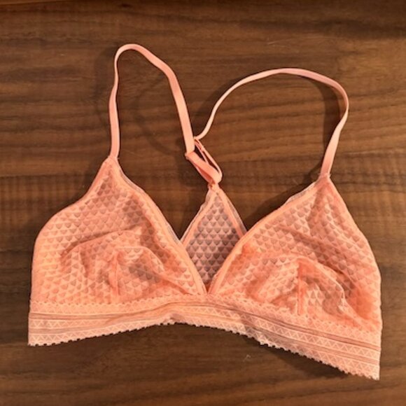 Madewell Neonish Peach Racerback Bralette Size M - Picture 1 of 5